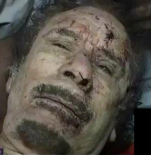 Fake dead Gaddafi