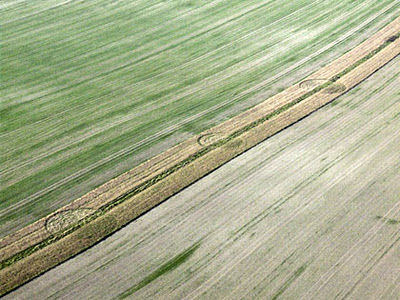Luftbild Kornkreise Okt 2011