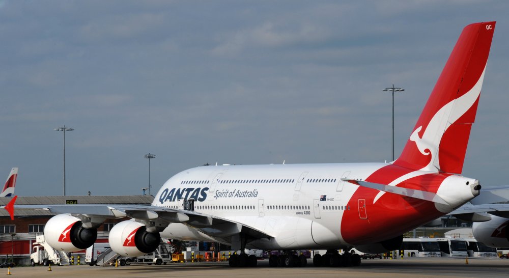 Klicken um zu vergrößern qantas, flugzeug a380