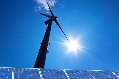 windrad, ökostrom, solar