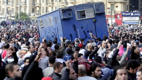 Wütende Demonstranten in Kairo