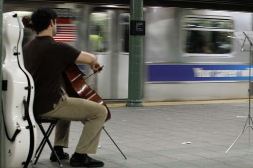 Musiker im U-Bahnhof