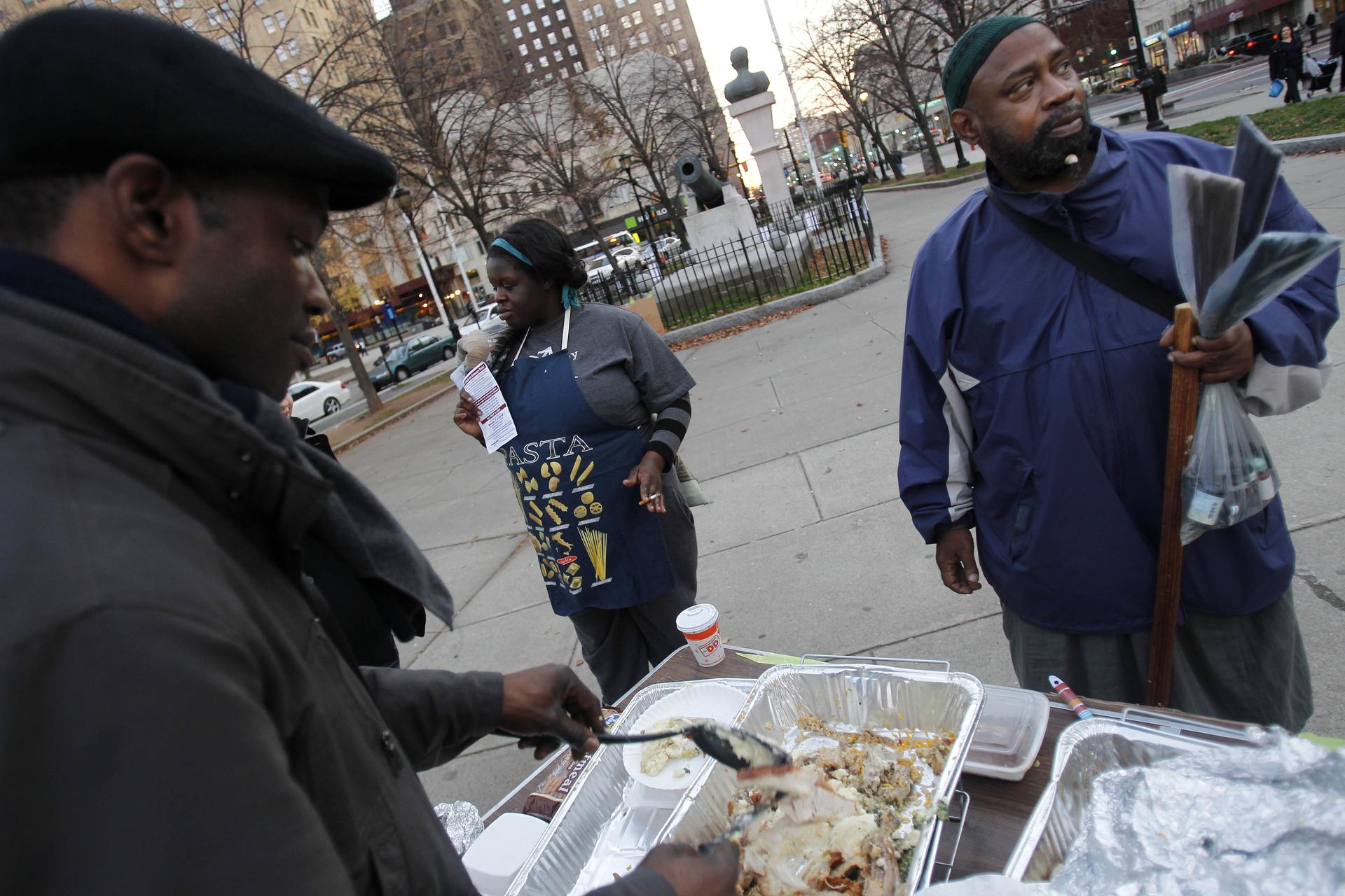 Armutshilfe zu Thanksgiving in USA