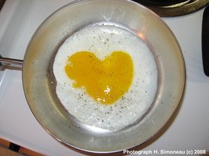 heart eggs