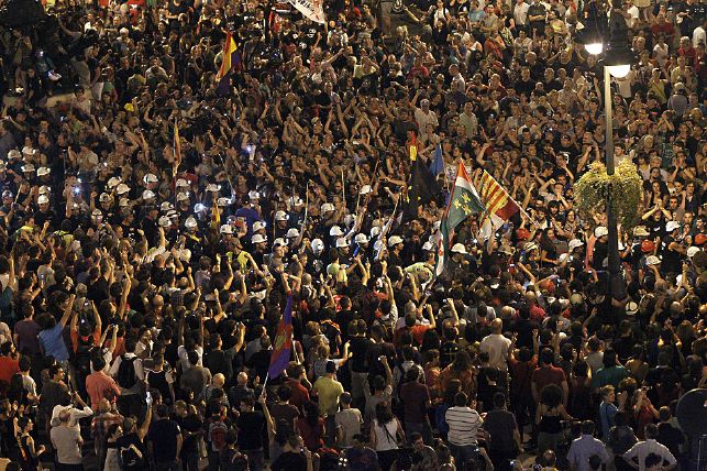 protest spanien,