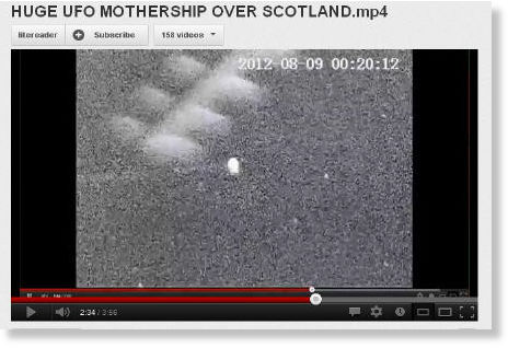 strange object - ufo - over Scottland