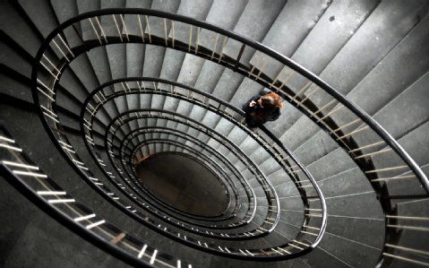 spirale, treppe