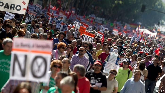 protest, spanien, demonstration