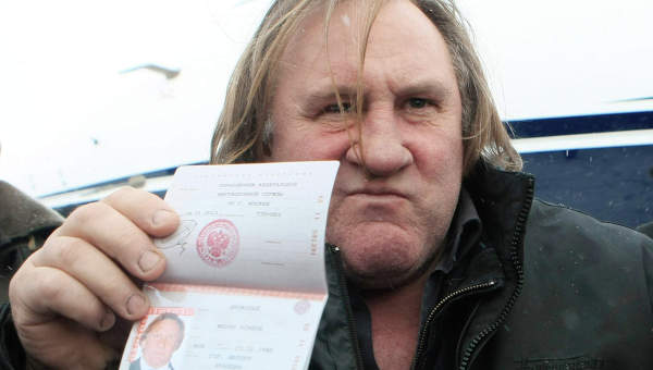 Gérard Depardieu, russischer Pass