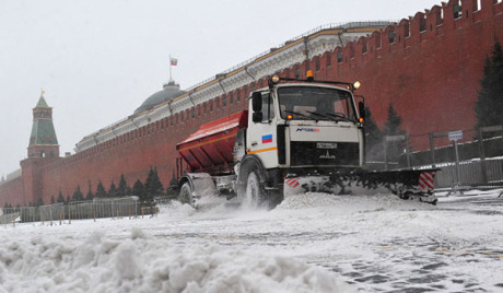 Schneefall Moskau