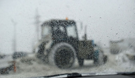 Schneefall Moskau
