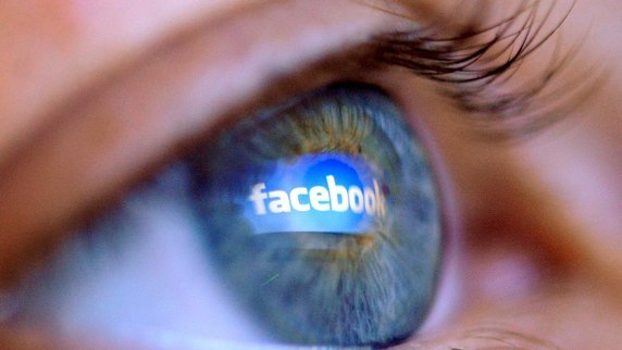 facebook, auge, reflektion