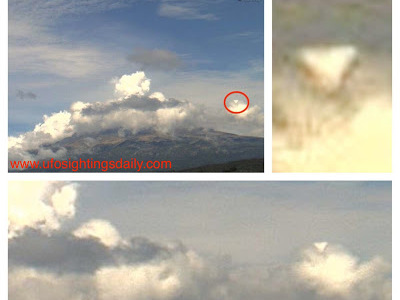 UFO, Vulkan Popocatepetl
