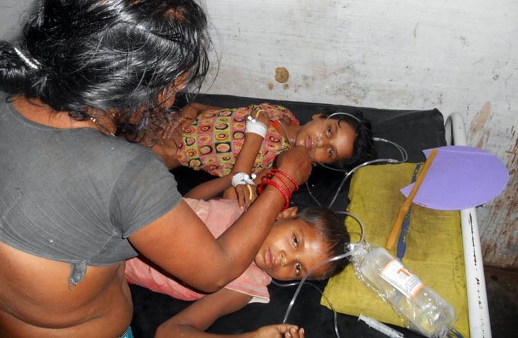 vergiftete kinder, indien