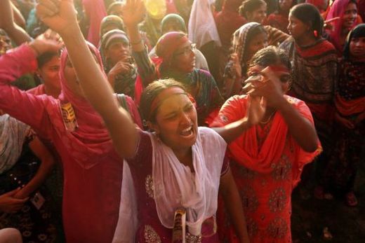 protest, indien, inderinnen