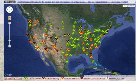radioaktiver Fallout US-Westküste