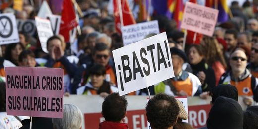 Protest Spanien