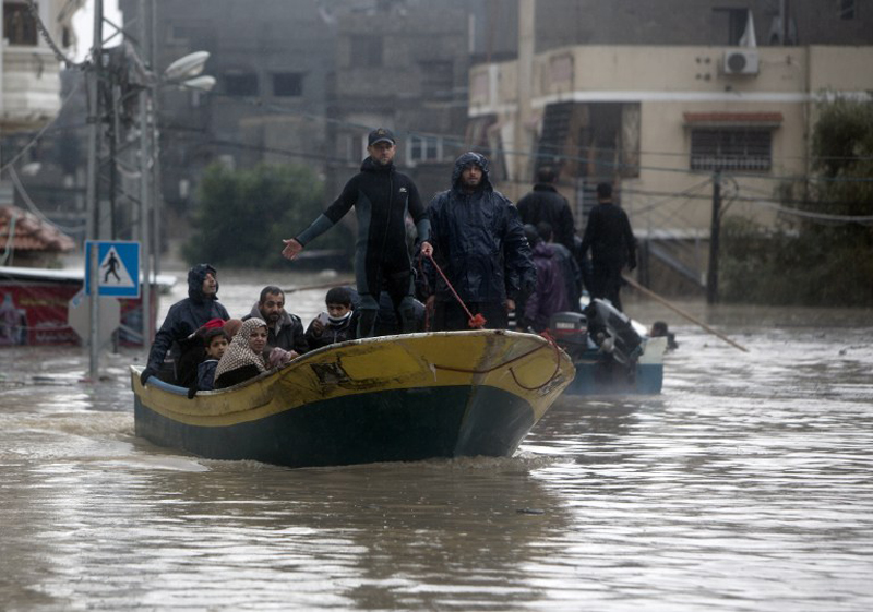 Überschwemmung Gazastreifen