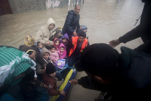 Überschwemmung Gazastreifen