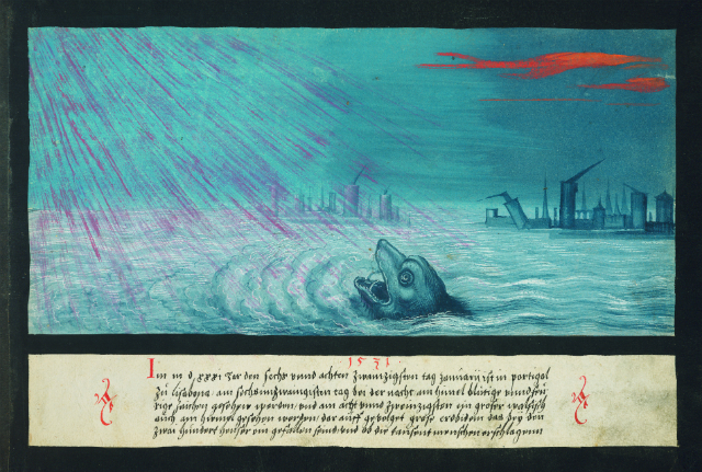 1531 – Whale and earthquake in Lisbon - Wal und Erdbeben in Lissabon