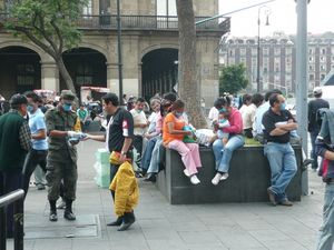 Mexiko-Stadt Mundschutz Grippe