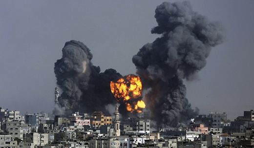 gaza angriff explosion israel