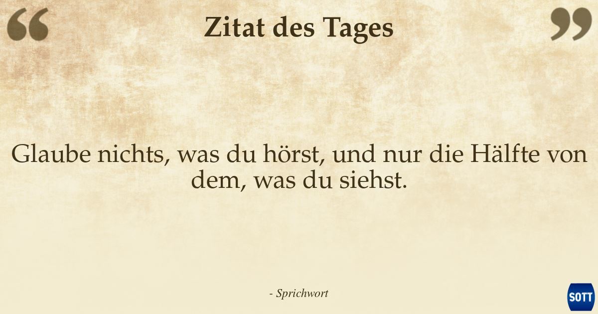 Zitat des Tages